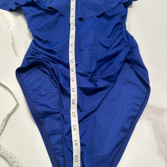 ROYAL BLUE ONE PIECE SWIMSUIT- SIZE 8 - Picture 7 of 8